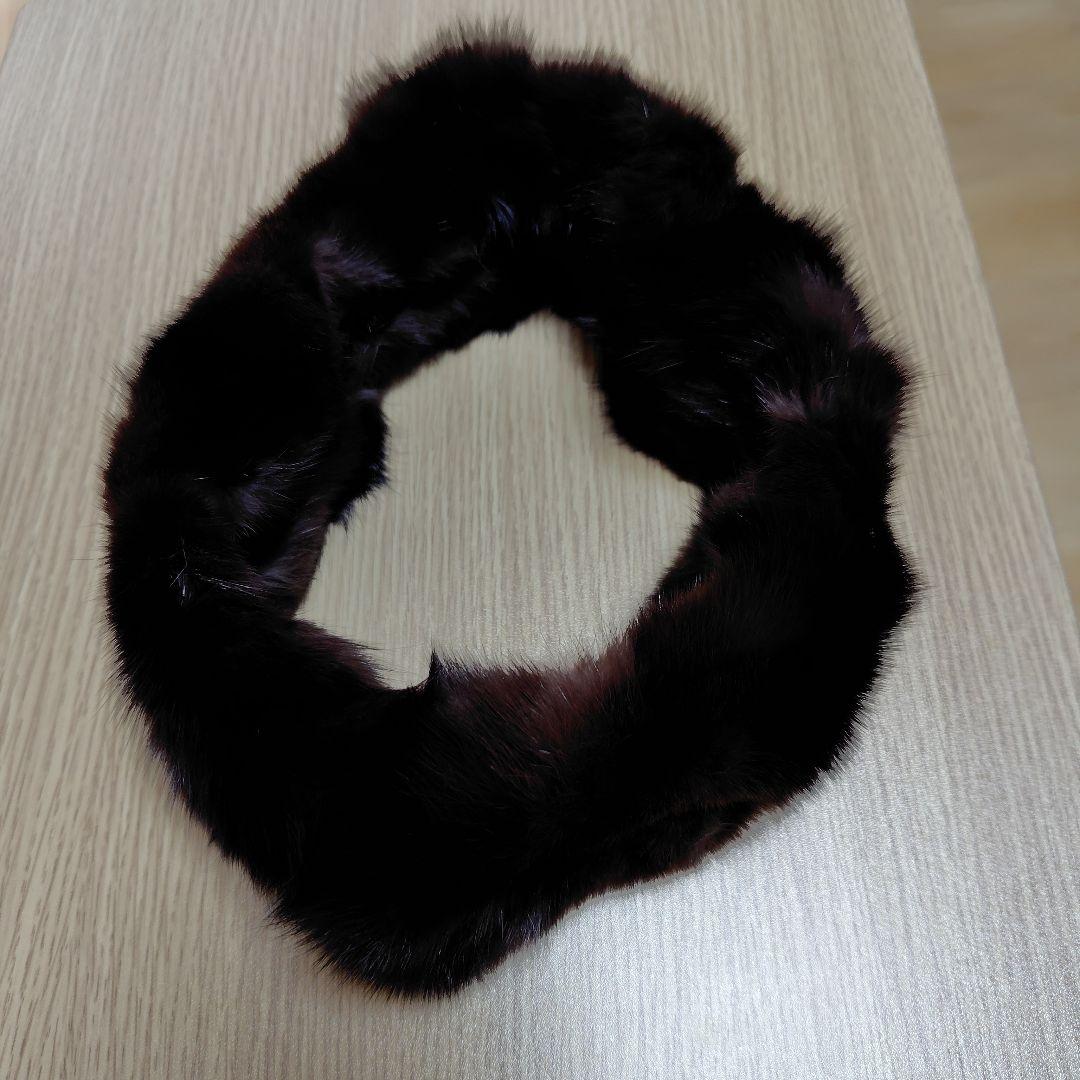 SOBOL ソボル　ロシアンセーブル　マフラー　ブラウン