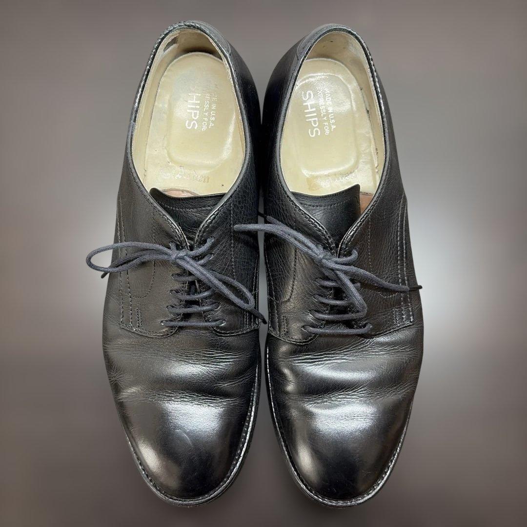 ALDEN オールデン プレーントゥ レザーシューズ 黒 SHIPS米国製