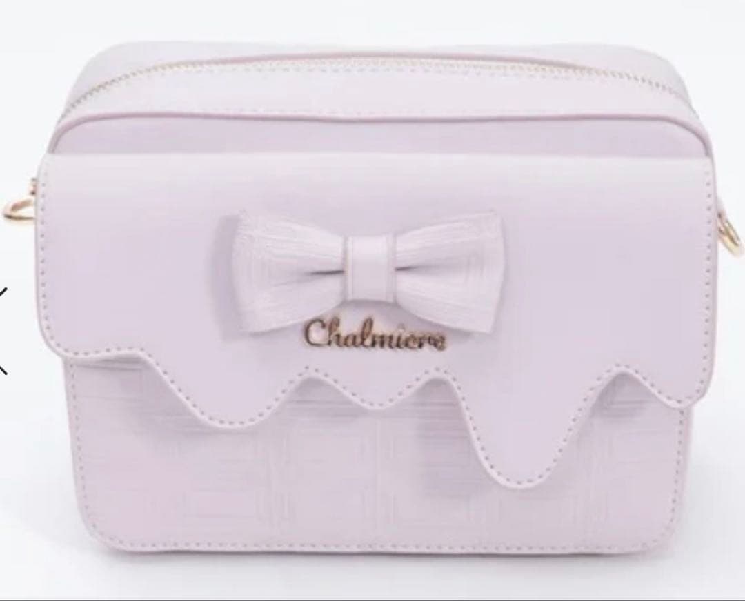 axes femme Chalmiereチョコレートショルダーバッグ（ピンク）