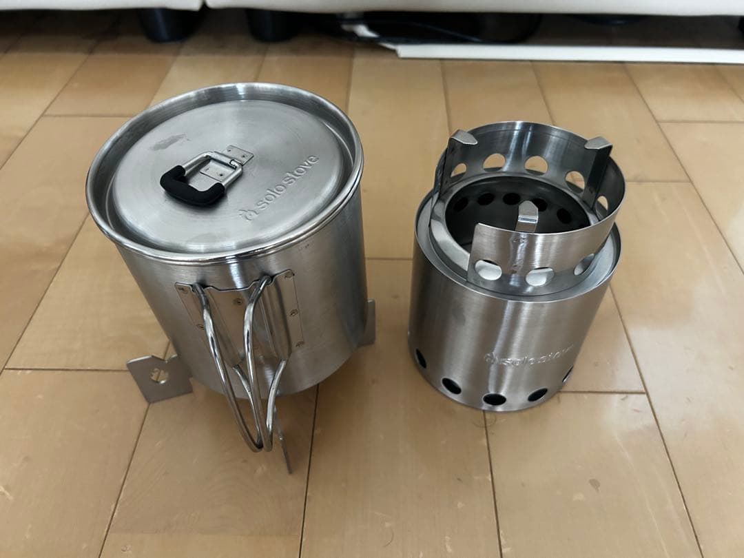 Solo stoveライト、ロストル、ポット900、スタンド（ゴトク）のセット