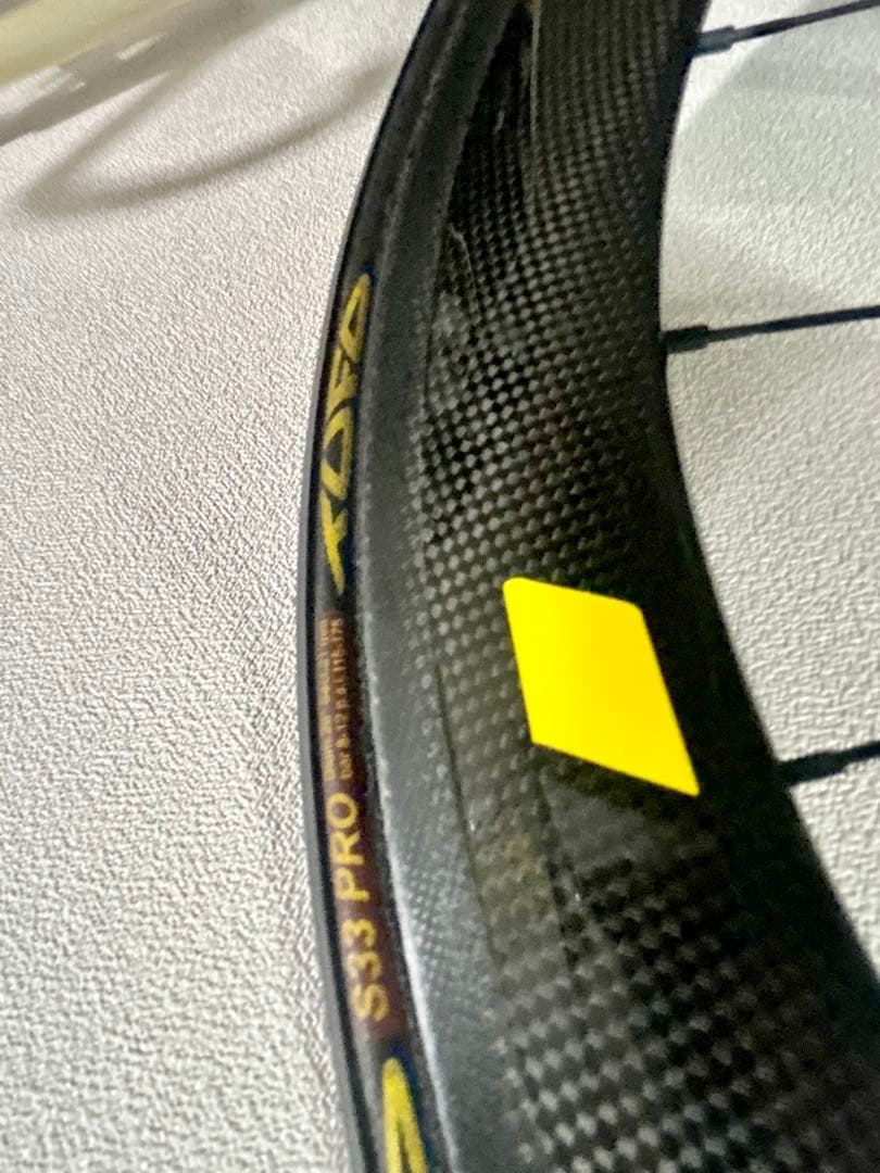 【カーボンホイール後輪】+チューブラータイヤ重量1.02kg