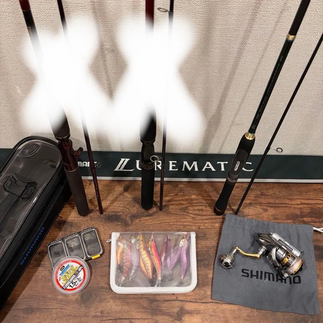 シマノSHIMANO アジングロッド リールセットエギングバス