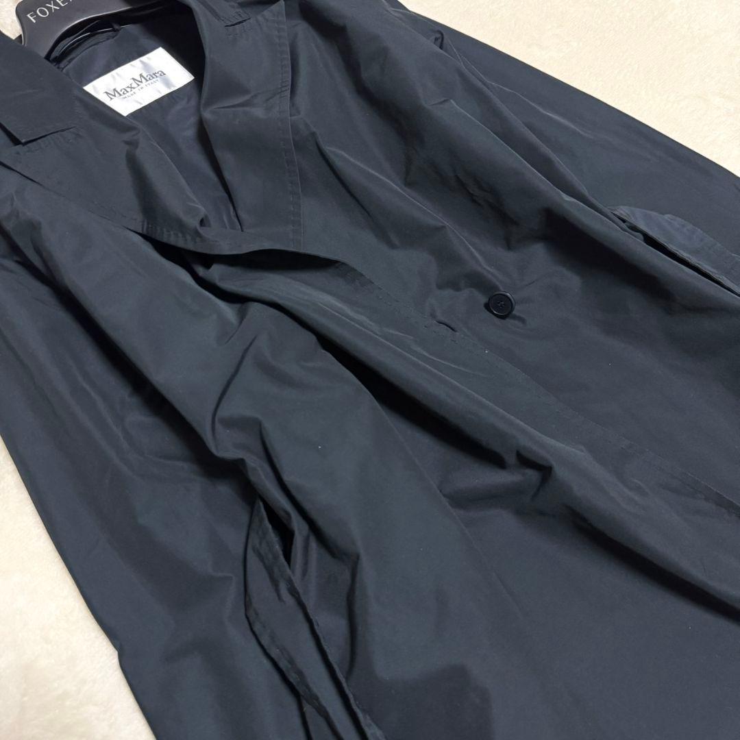 美品 マックスマーラ 最高級 白タグ トレンチコート ロングコート フレア L