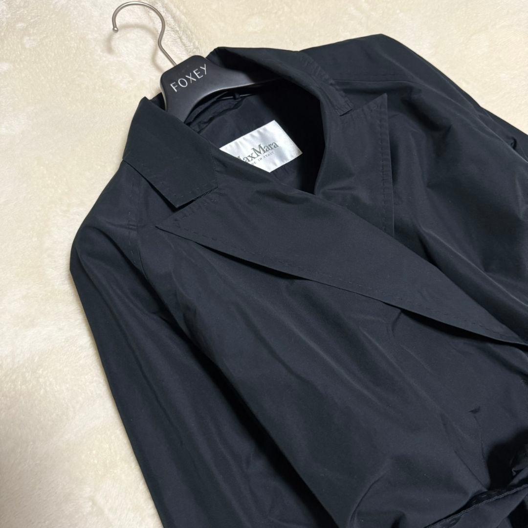 美品 マックスマーラ 最高級 白タグ トレンチコート ロングコート フレア L