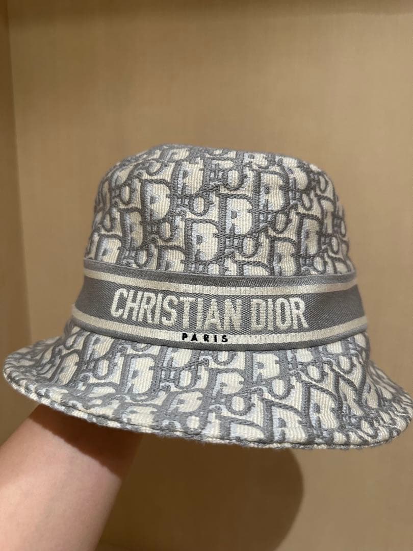 Christian Dior バケットハット グレー