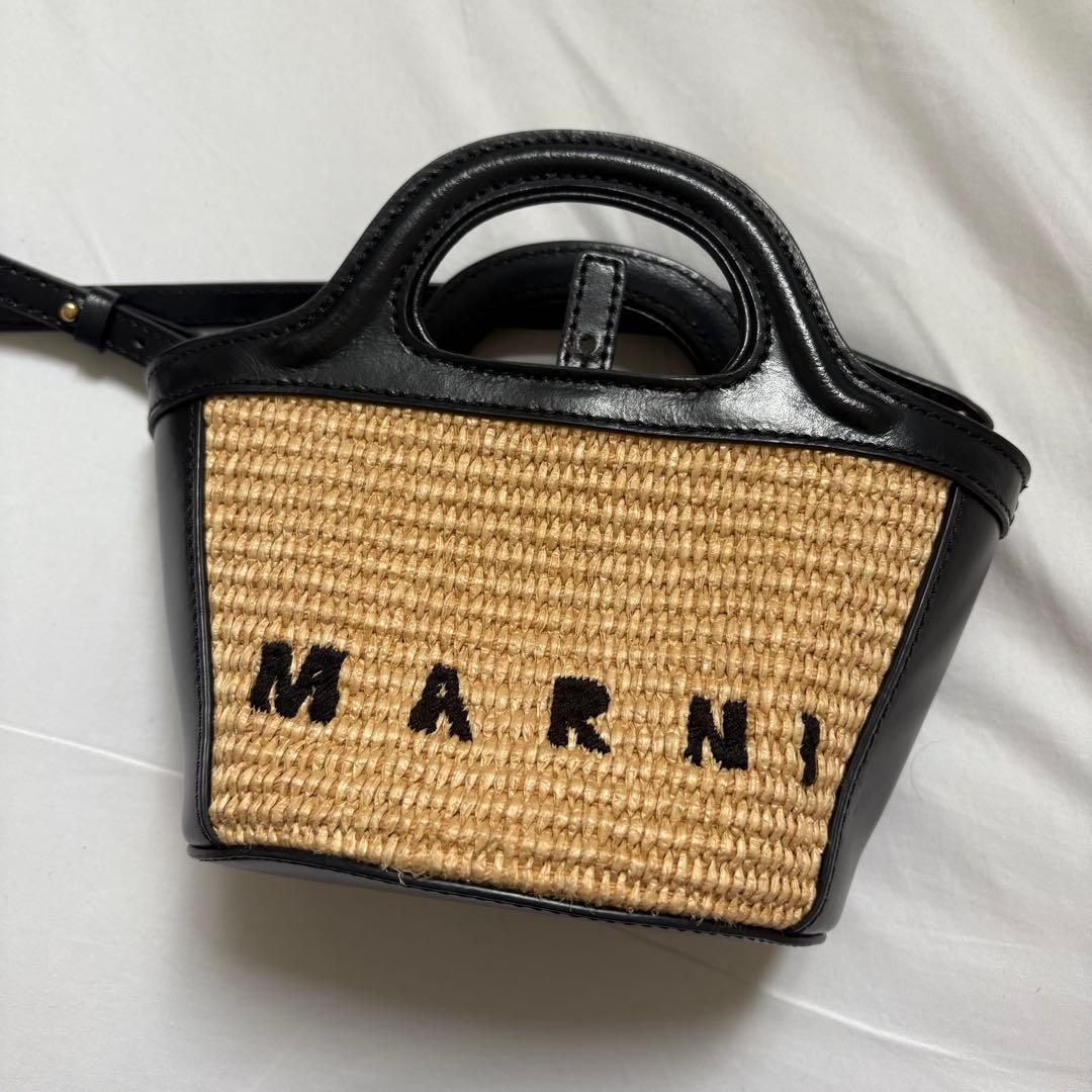 MARNI マルニ Tropicalia micro ブラックレザー