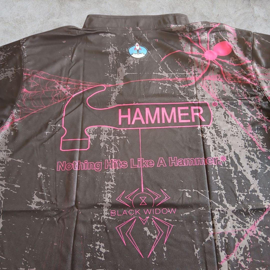 ✨新品✨ボウリングウェア　日本サイズ2XL　ブラックウィドー　ハンマー　ブラック