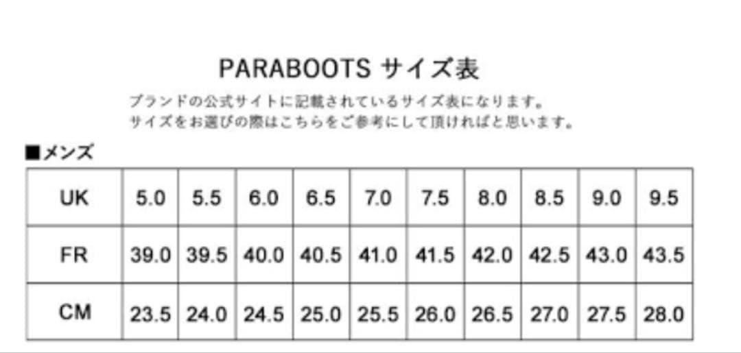 Paraboot CHAMBORD 7 Black パラブーツ シャンボード