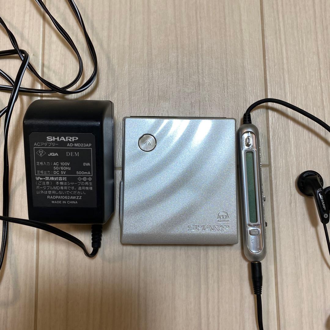 SHARP ポータブルMDプレーヤー 1-BIT MD-DS77-S ジャンク