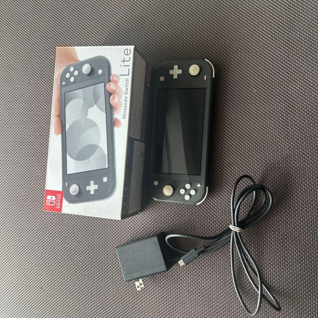 Nintendo Switch Lite グレー　充電器付