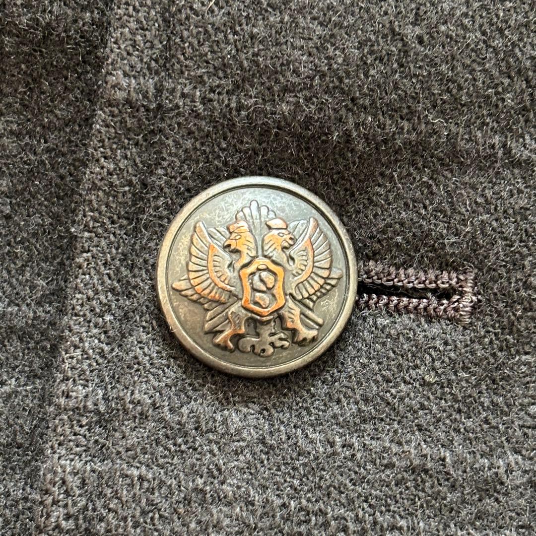 【極美品】Lサイズ 銀ボタン ポールスミス Pコート 紫マルチストライプシルバー