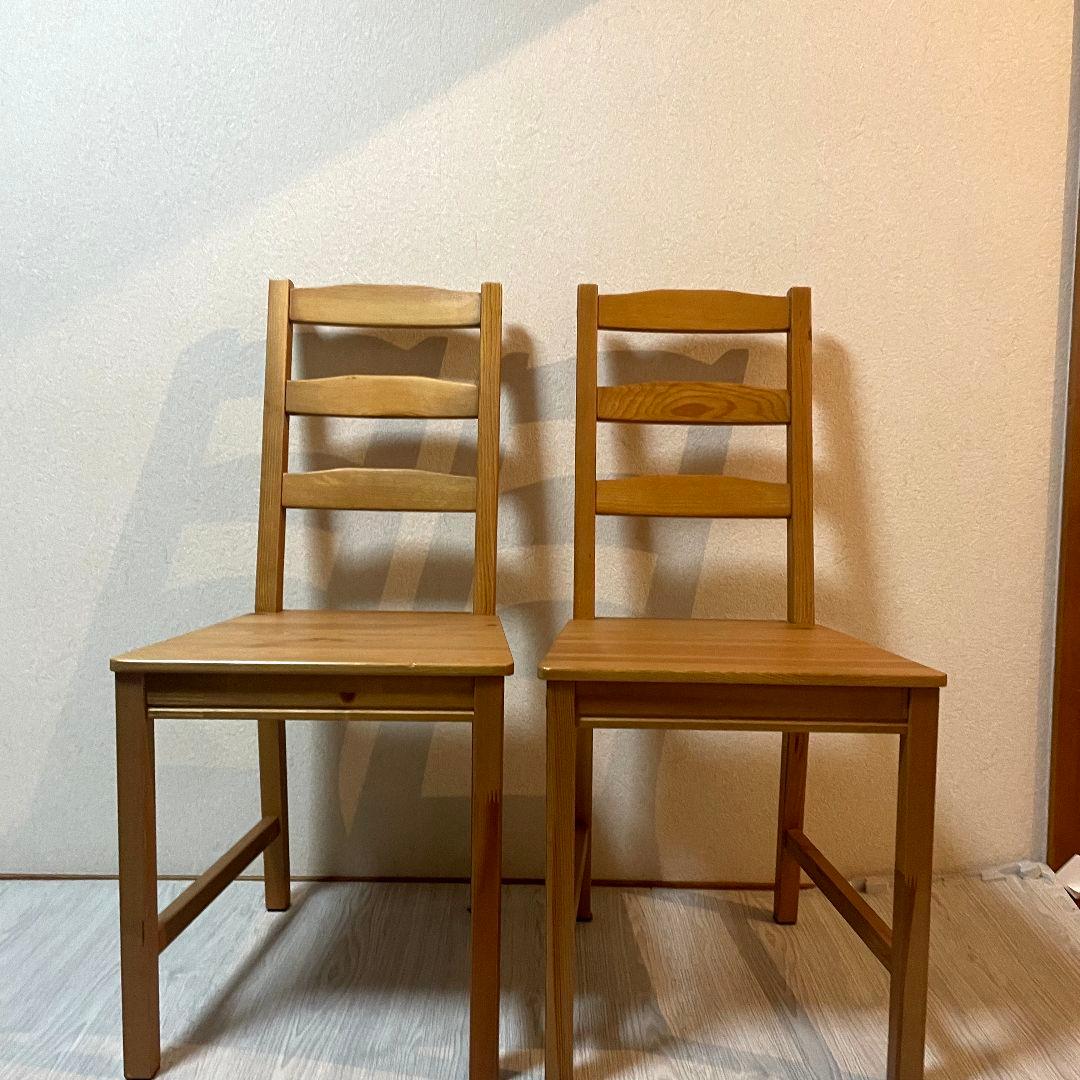 IKEA JOKKMOKKダイニングチェア　木製　2脚セット　送料込