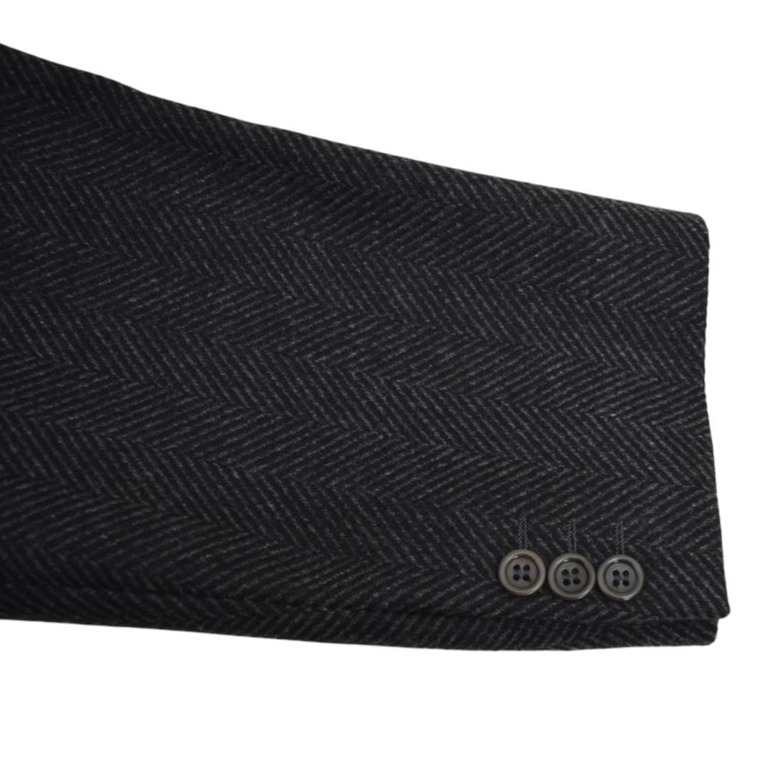 ARMANI COLLEZIONI カシミヤ混ヘリンボーンチェスターコート