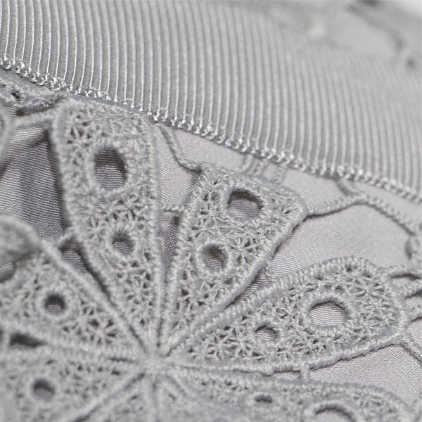 N*.様 セルフポートレイト ワンピース ギピュールレース グレー 花柄 UK1