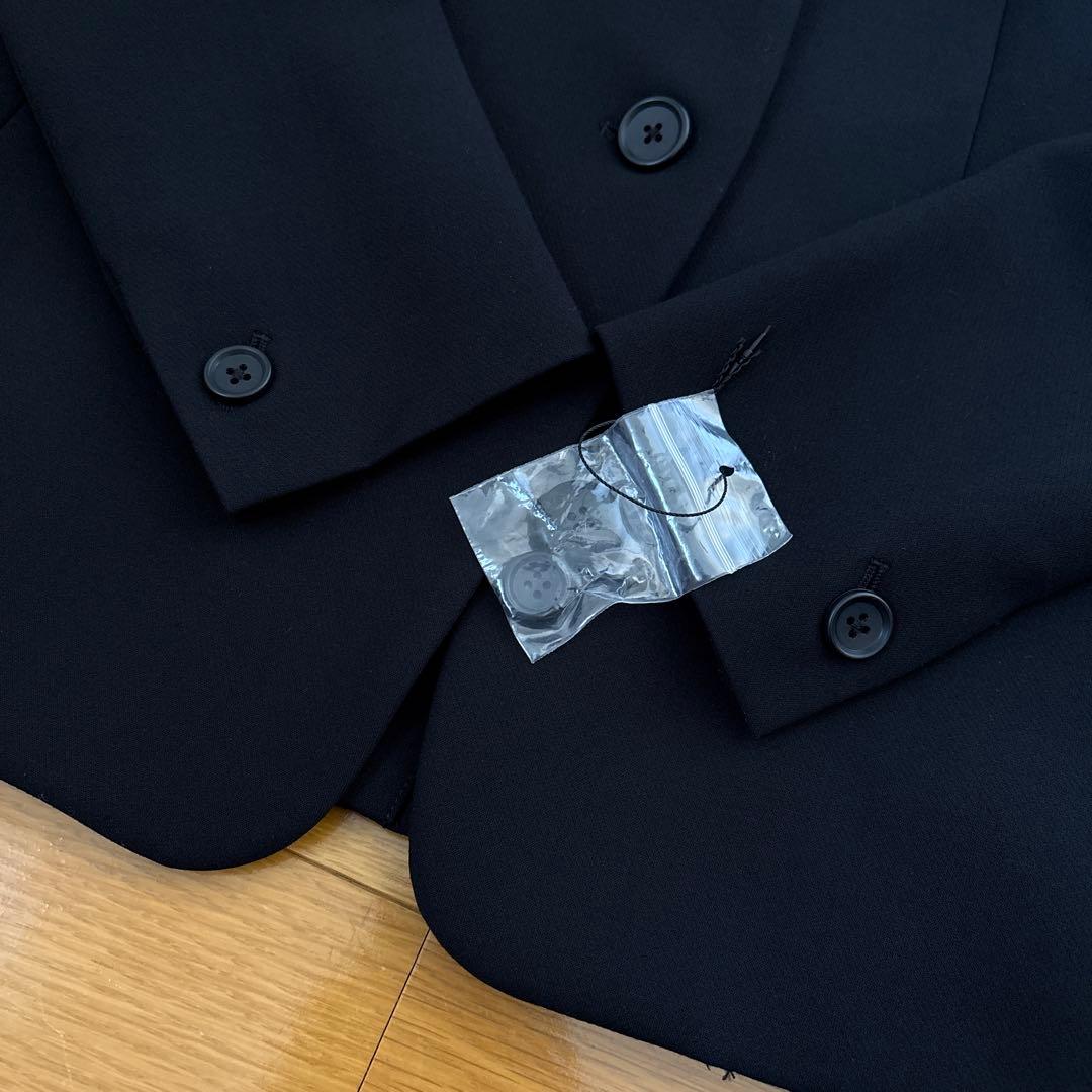 プラステ　ウォームリザーブカラーレスジャケット　ブラック　S