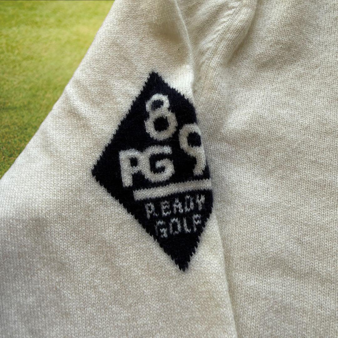 カシミヤ素材　パーリーゲイツ　ニット　M〜L相当　白　アイボリー　セーター　4