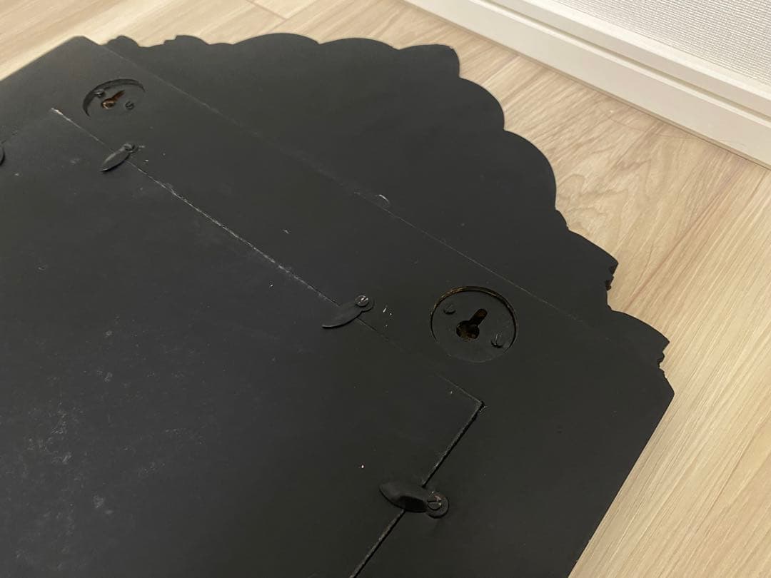 【希少品】ボーン・インレイ鏡　壁掛けミラー　象嵌　一点物　※最終値下げ