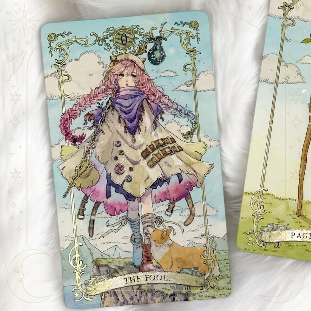 【正規品タロットカード】美麗＆キュートなイラスト✨特装版✨伝説の国を描いたデッキ