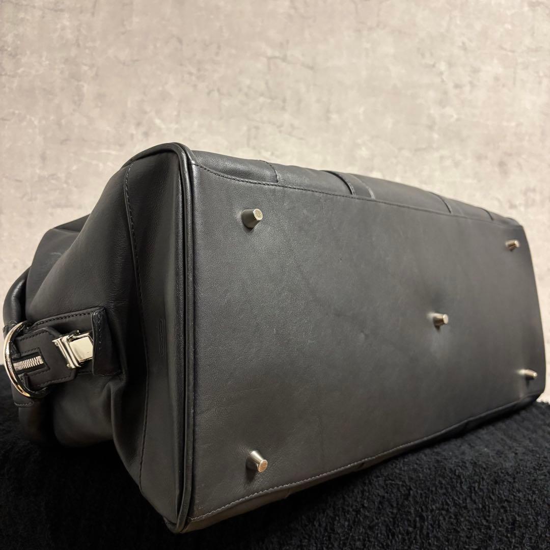 美品 COACH ボストンバッグ ブラック 2way ブラック レザー 旅行