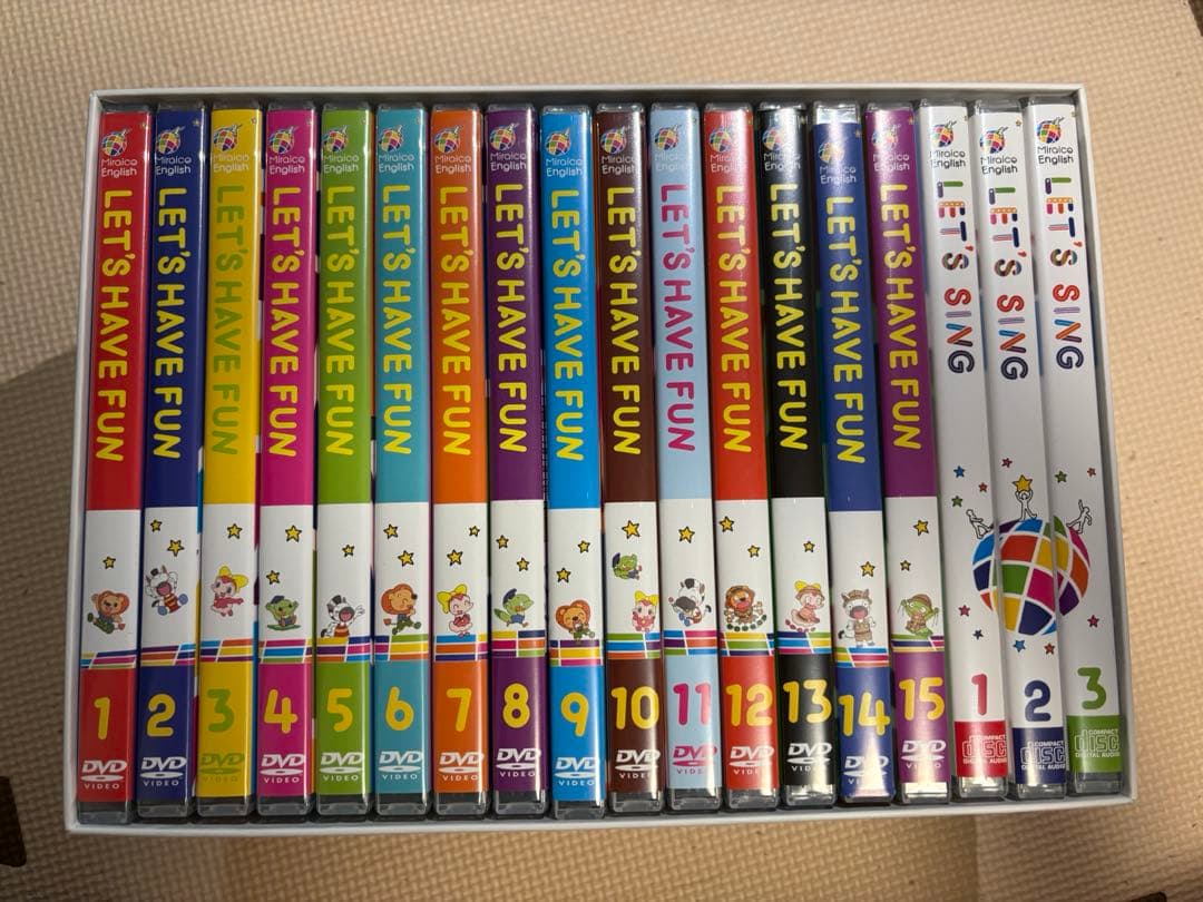 【ジャンク】Miraico English DVD 1-15巻 CD 1-3巻