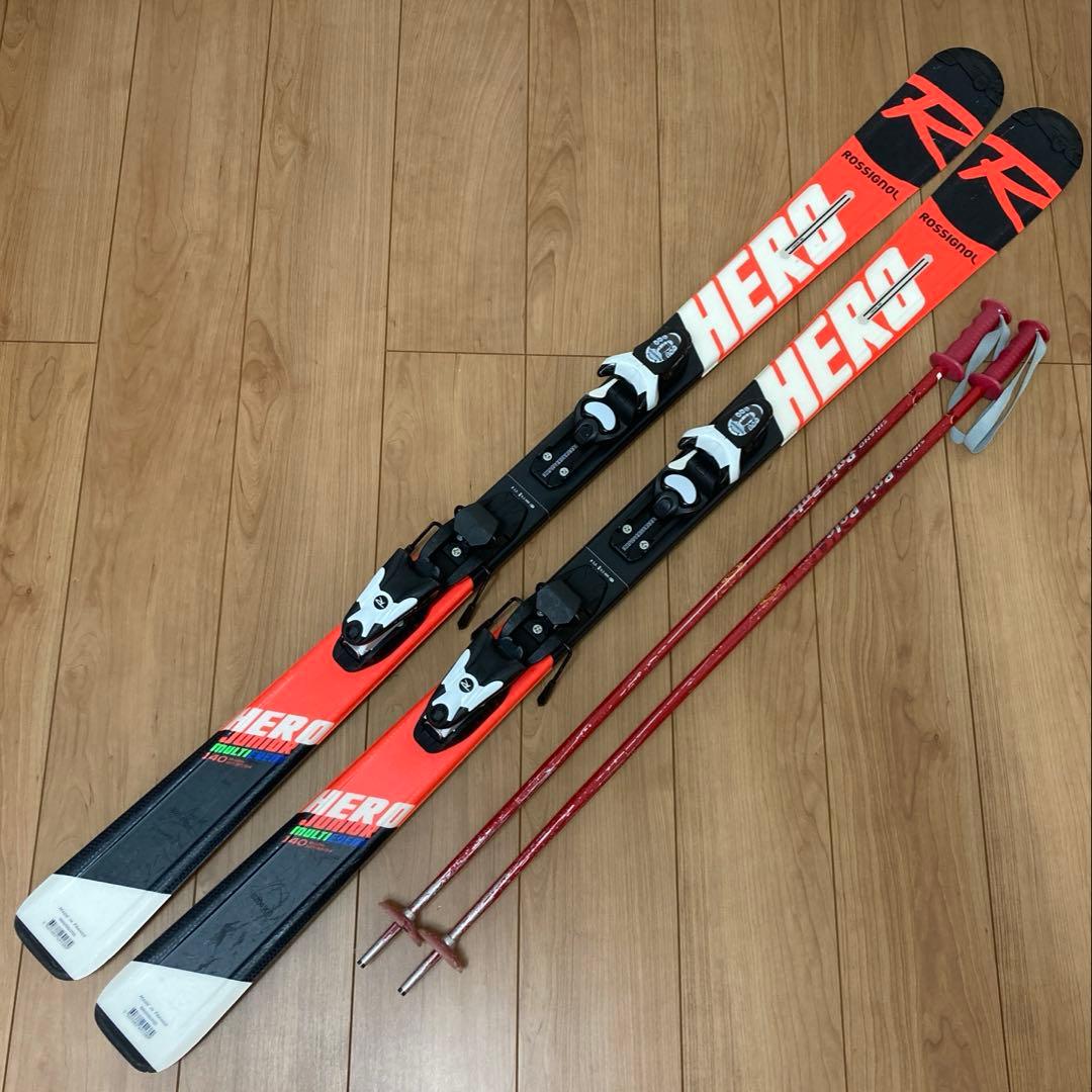 ROSSIGNOL（ロシニョール）HERO JR 140cm ポール95cm付き