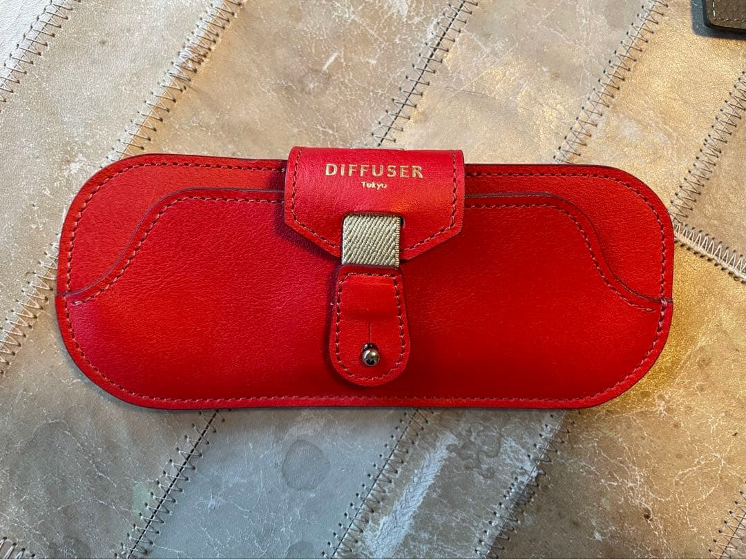 金子眼鏡SOMÉSコラボ レザー メガネケース　DIFFUSERメガネケース