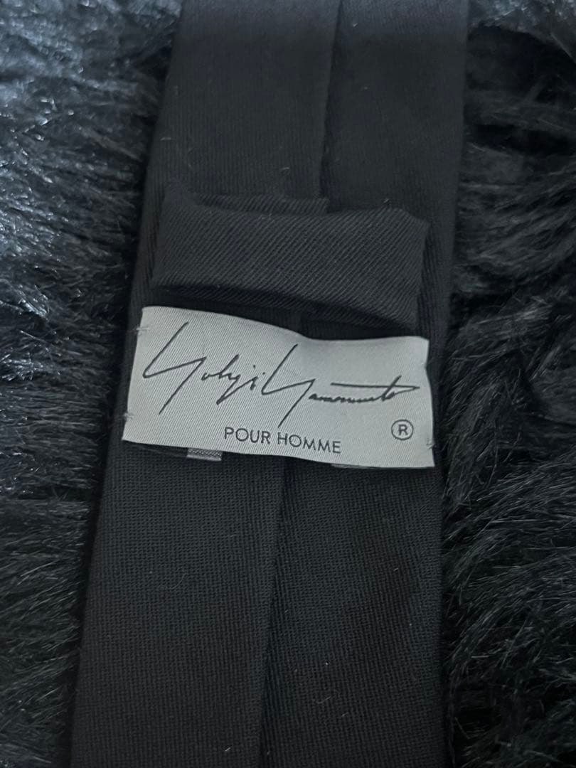 yohji yamamoto 悪目立ち　ネクタイ 漢字 刺繍 ヨウジヤマモト