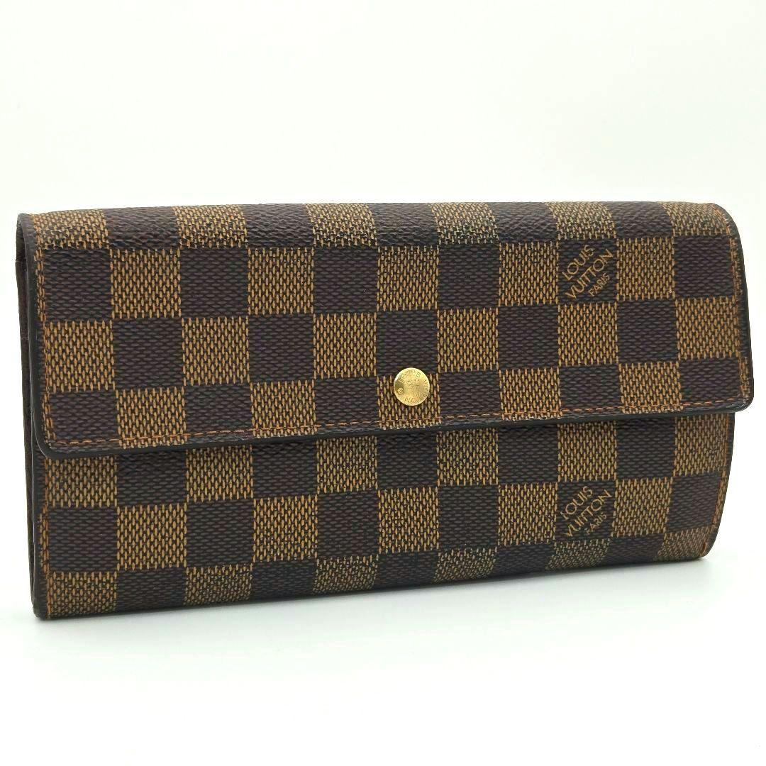 ルイヴィトン ポシェットポルトモネクレディ ポルトフォイユサラ ダミエ 長財布