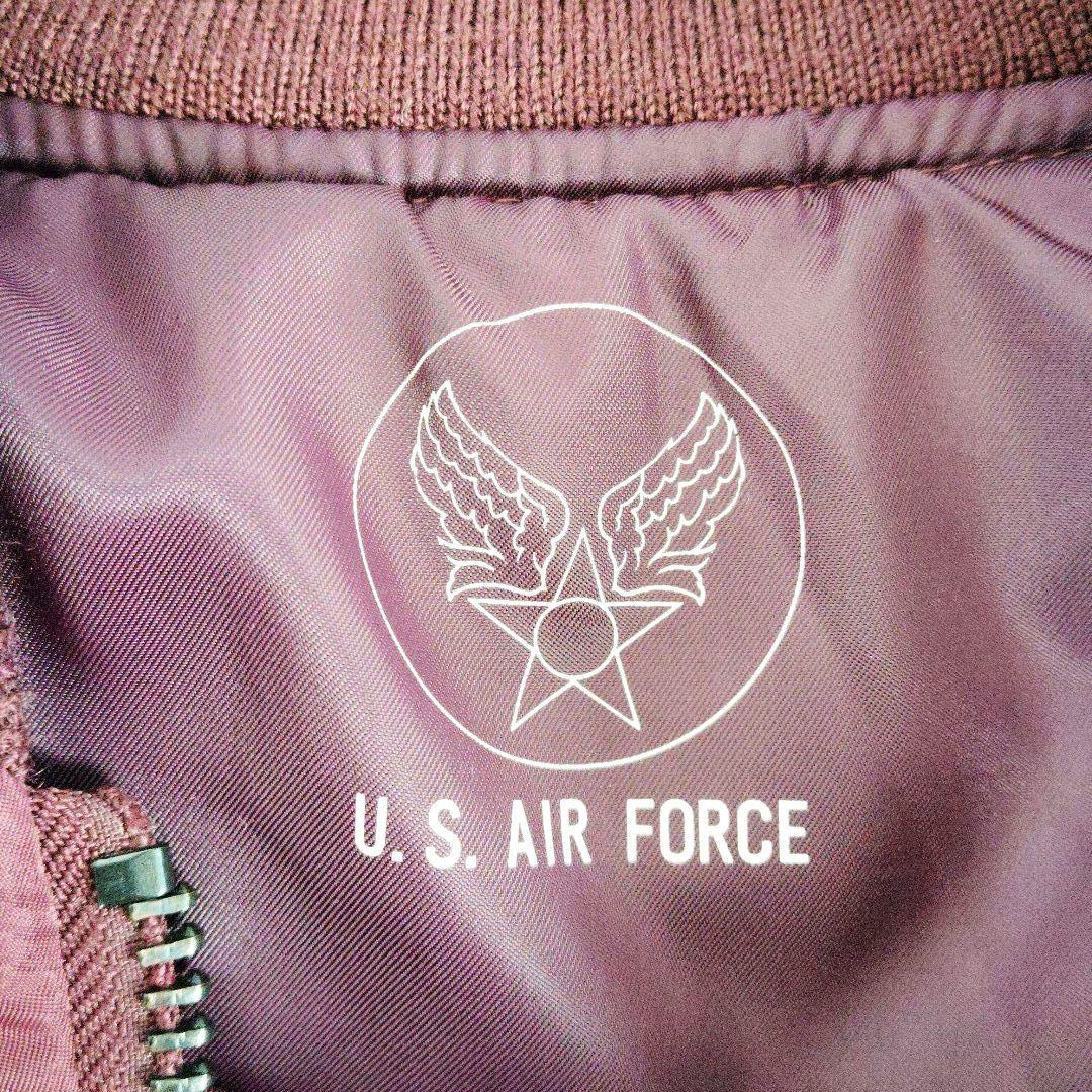 【新品】アヴィレックス　MA-1フライトジャケット　ワインカラー　ピンバッチ付属