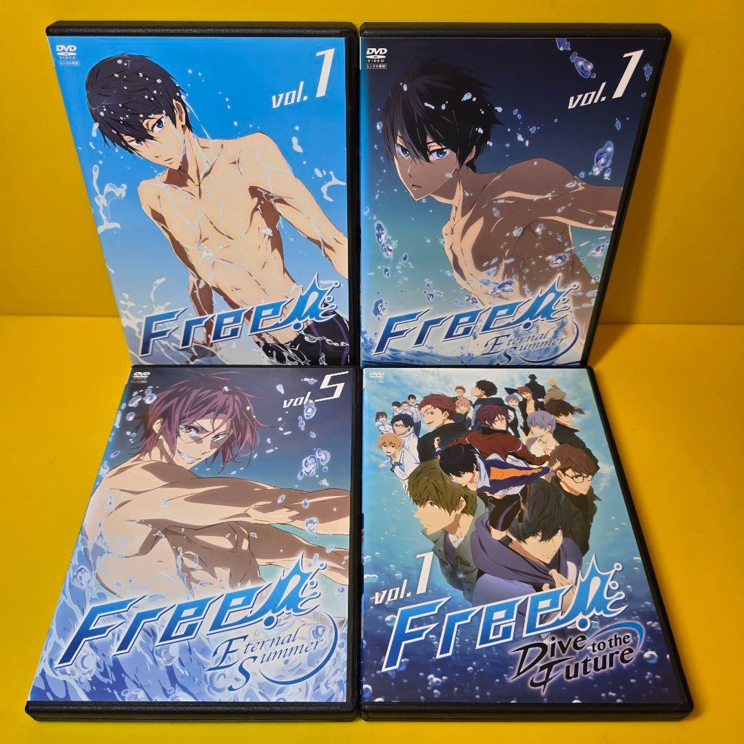新品ケース交換済・Free!　1期～3期+映画、劇場版、特別編　DVD全26巻セ
