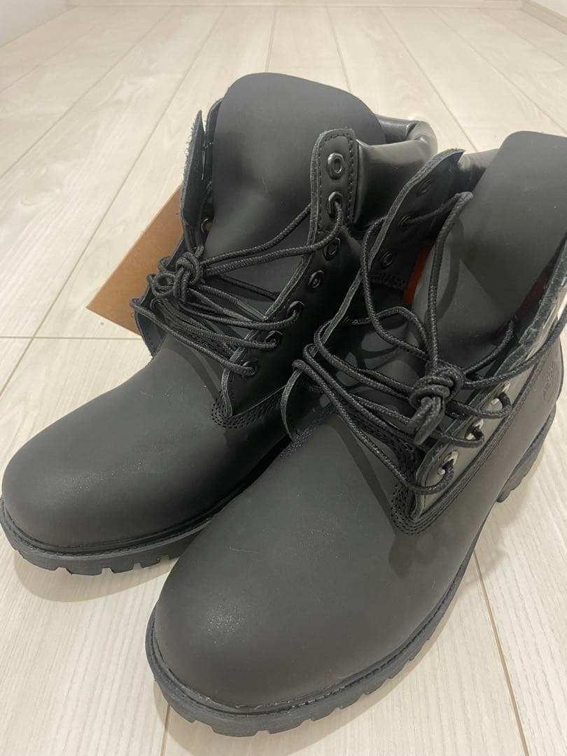 れ*い様 Timberland ブラックブーツ　 今日の20時にオークションに変