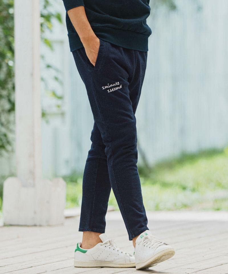 1minute 1second　ニットデニムイージーパンツ