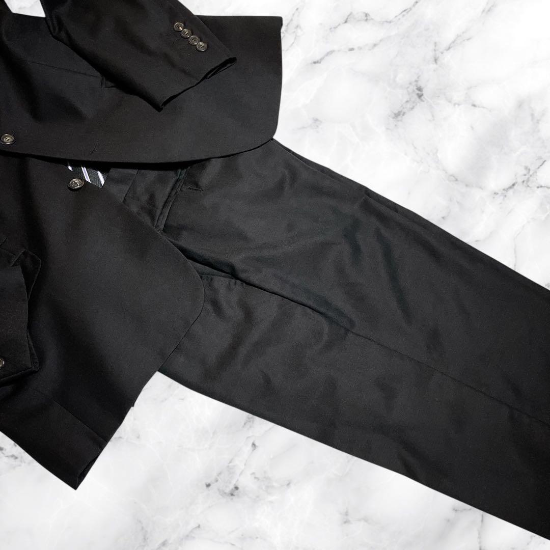 極美品☆GUCCI☆グッチ☆スーツセットアップ☆ブラック☆裏地モスグリーン☆50