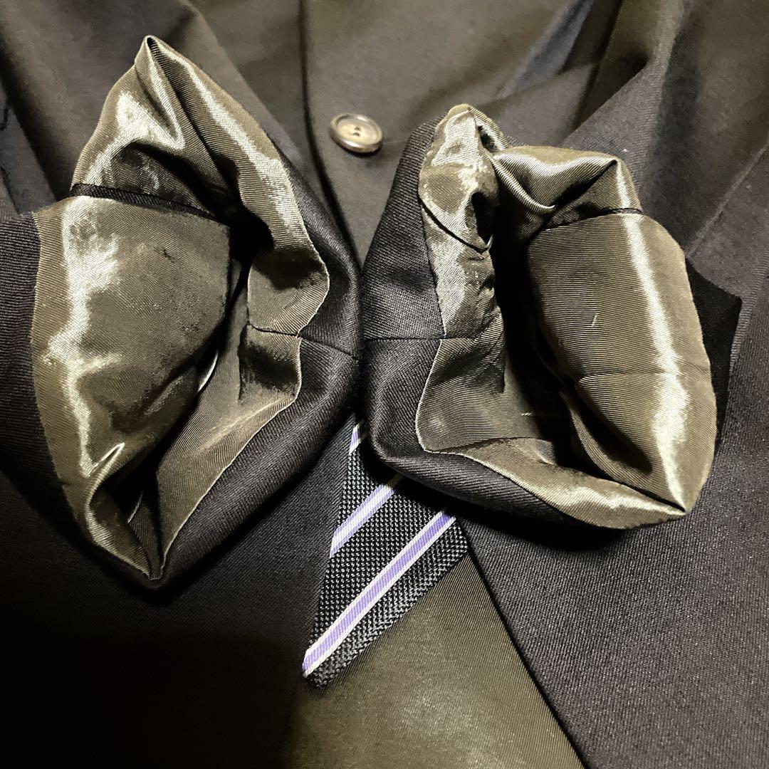 極美品☆GUCCI☆グッチ☆スーツセットアップ☆ブラック☆裏地モスグリーン☆50