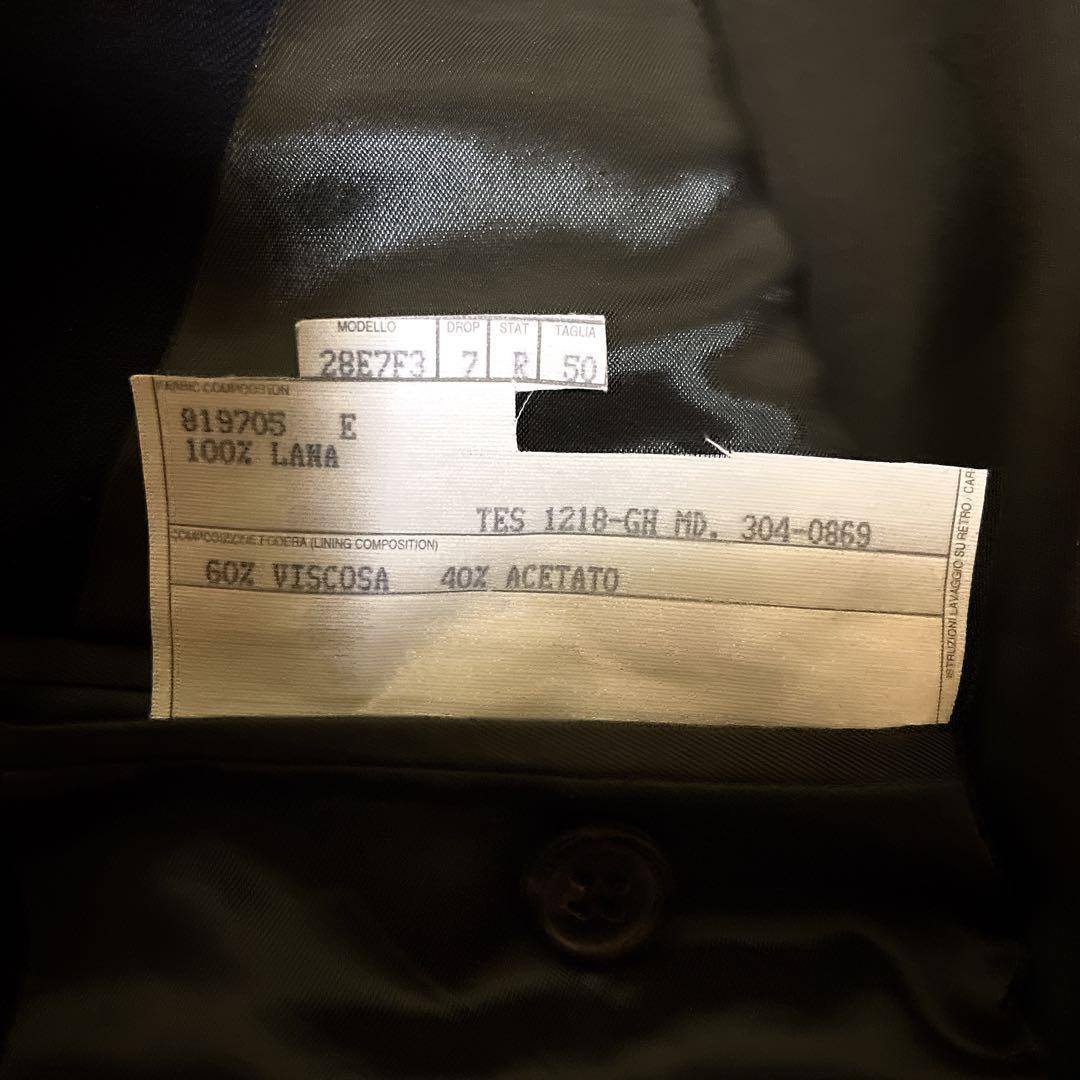 極美品☆GUCCI☆グッチ☆スーツセットアップ☆ブラック☆裏地モスグリーン☆50