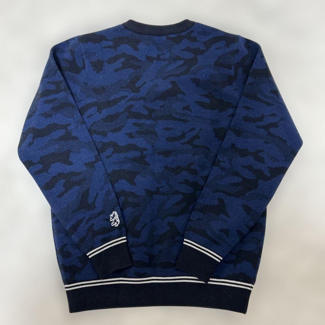 Admiral アドミラル カモ柄 クルーネックニット セーター ADMA293