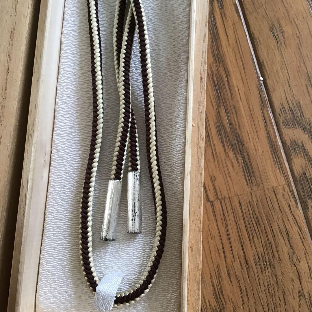 彫金作家川村秀秋　うさぎのループタイ