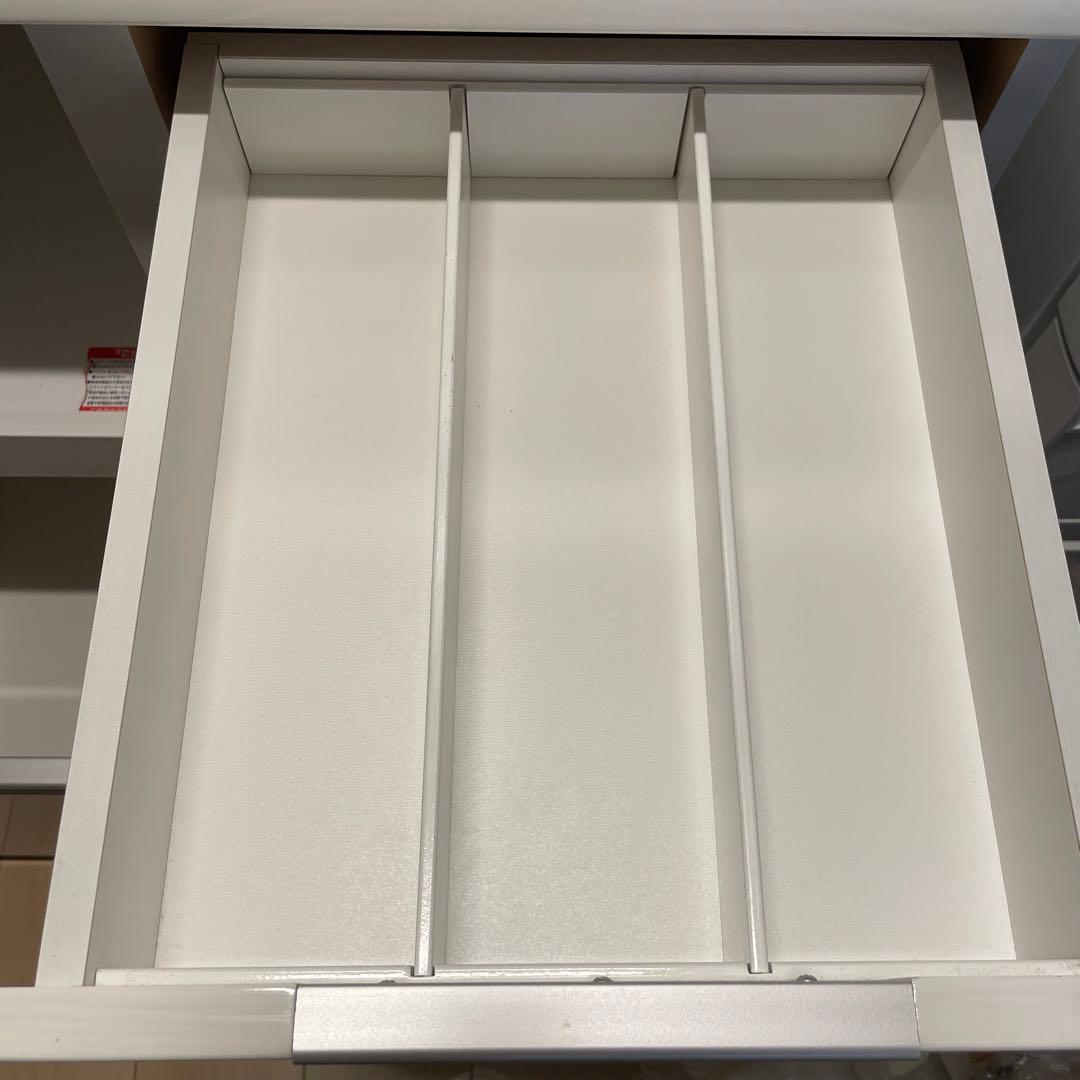 ニトリ　キッチンボード　カップボード　食器棚　ダリア80 レンジ