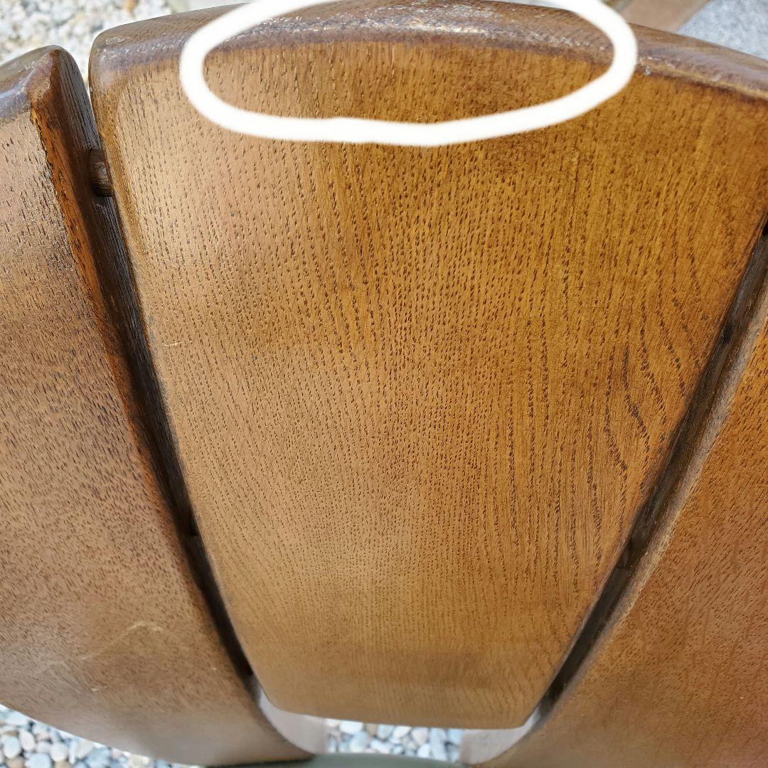 ①②二脚　浜本工芸　ダイニングチェア　グリーン　昭和レトロ　レトロ