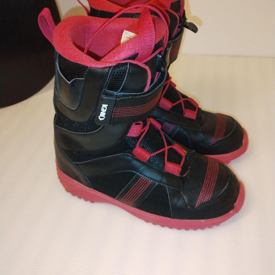 【美品】スノーボード３点セット　ジュニア向け　１３０cm 　２4cm