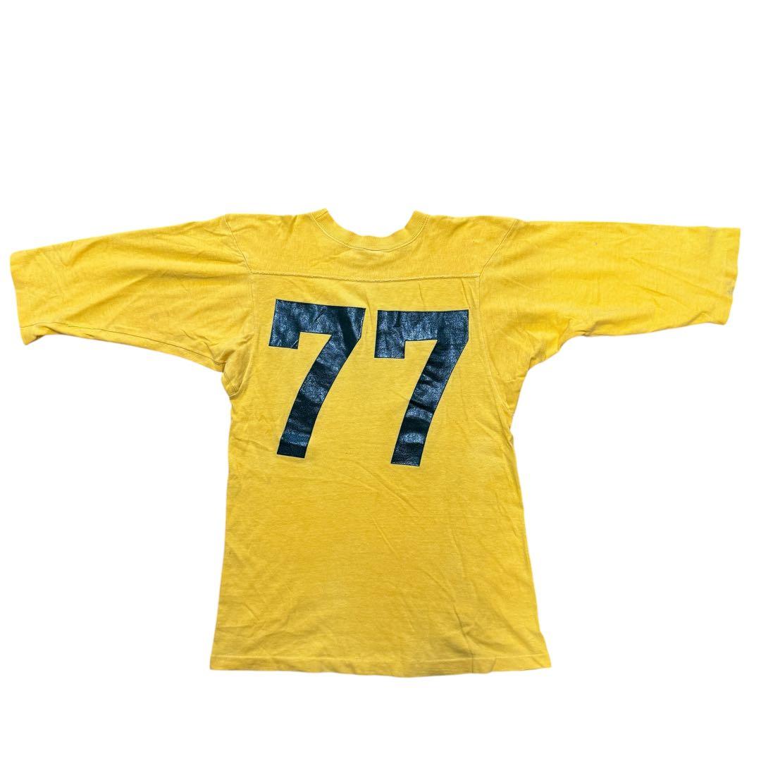 ビンテージ 70s チャンピオン　フットボールT ナンバリング　77 ゾロ目