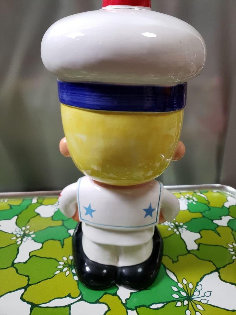 専用トミー様　内藤ルネ　セーラー服のキャラクター 置物　陶器製貯金箱