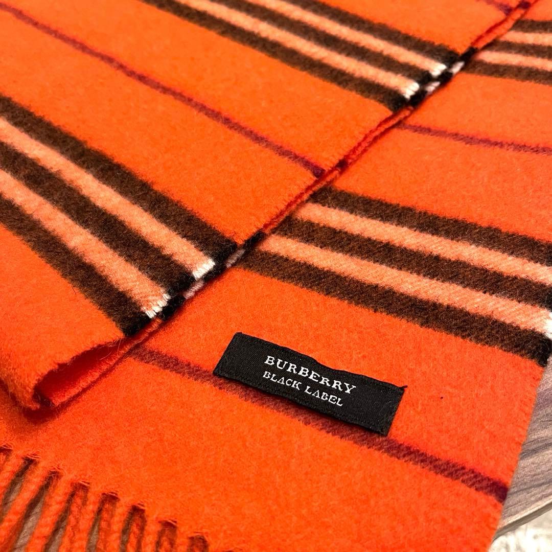 ✨希少✨美品✨BURBERRY バーバリーブラックレーベル マフラー カシミヤ