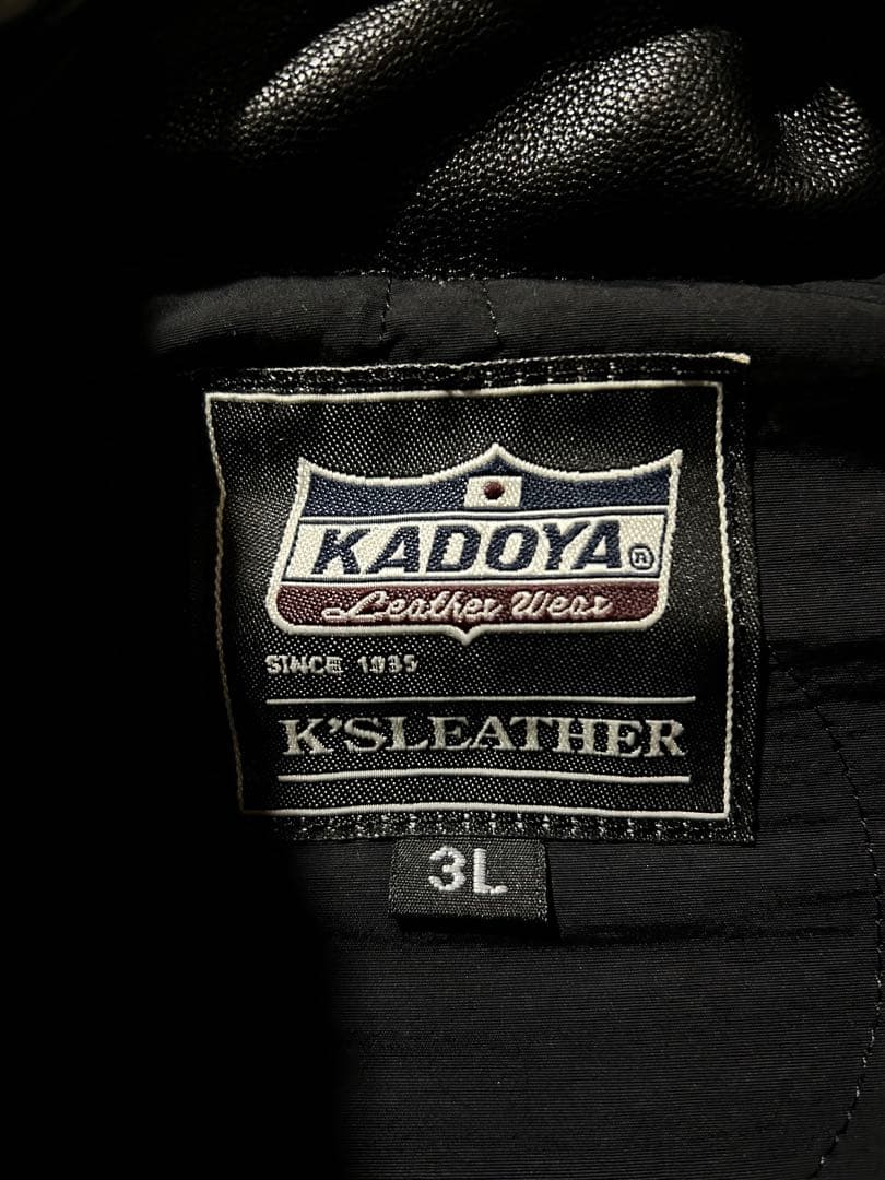 KADOYAレザーダウン　VOLGIN　サイズ3L