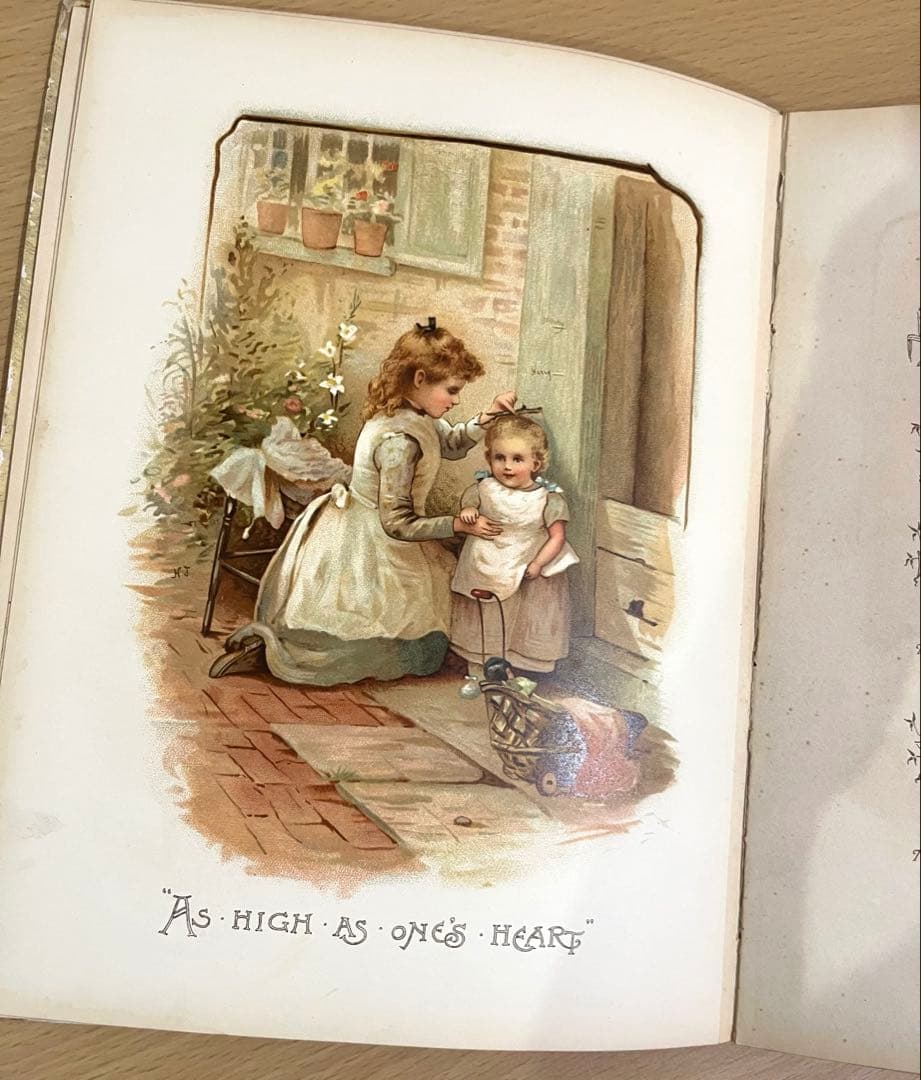 No.379 希少 アンティーク 洋書 絵本 ビクトリアン 児童書