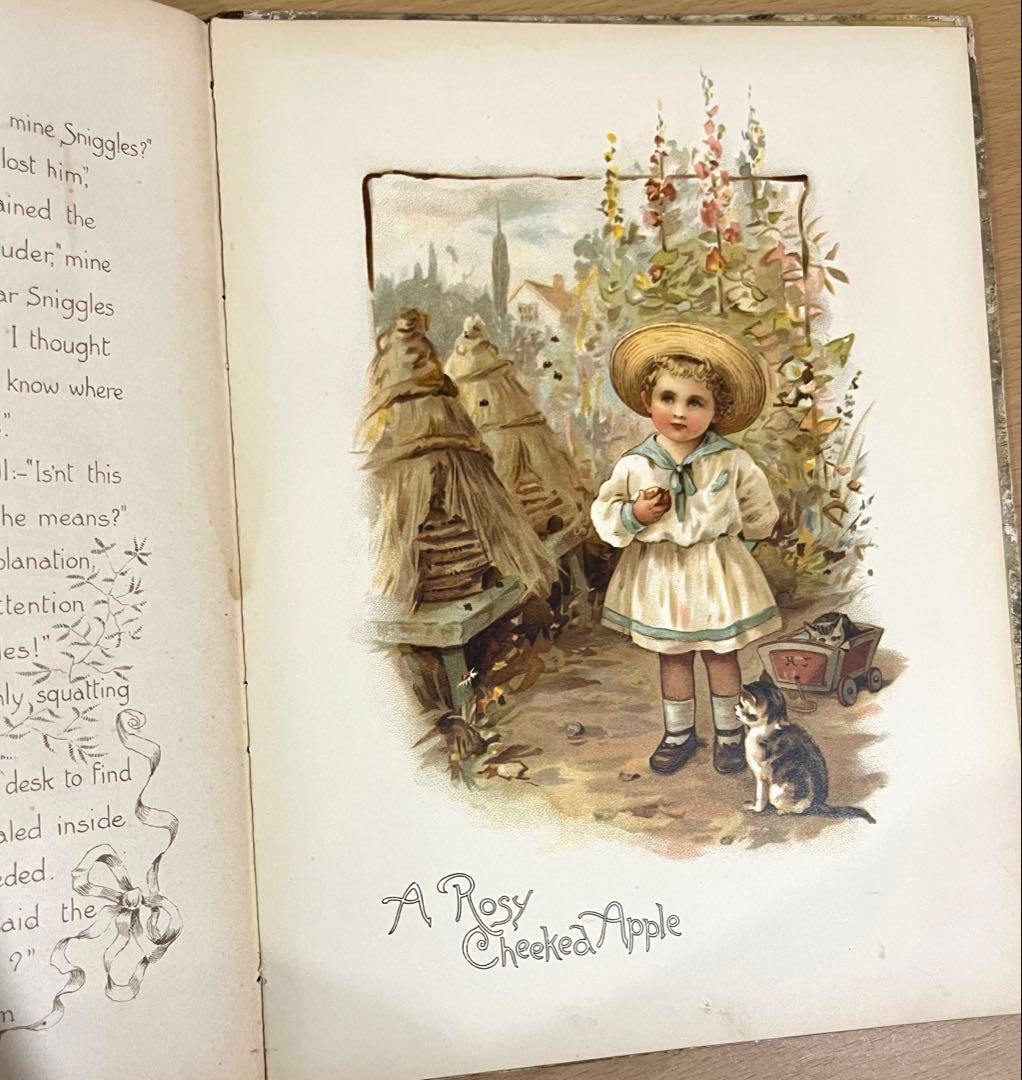 No.379 希少 アンティーク 洋書 絵本 ビクトリアン 児童書