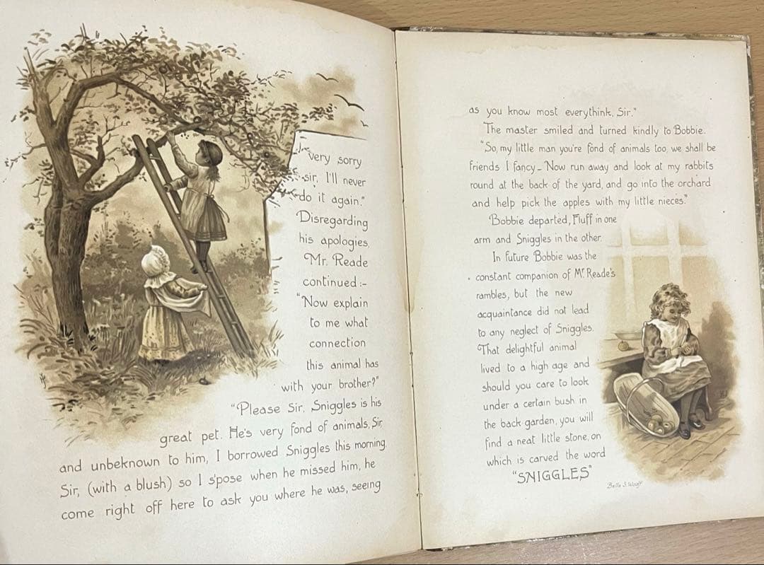 No.379 希少 アンティーク 洋書 絵本 ビクトリアン 児童書