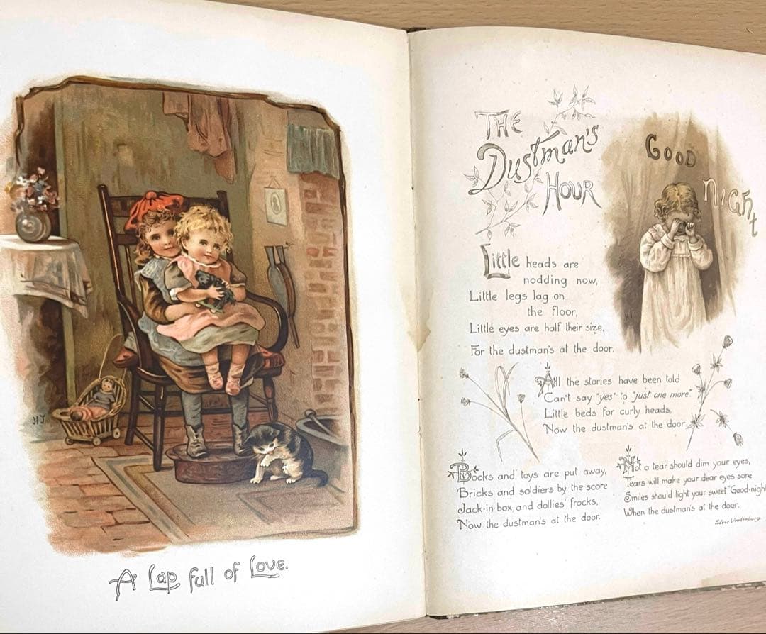 No.379 希少 アンティーク 洋書 絵本 ビクトリアン 児童書