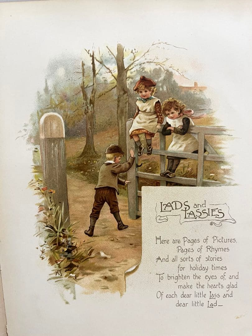 No.379 希少 アンティーク 洋書 絵本 ビクトリアン 児童書