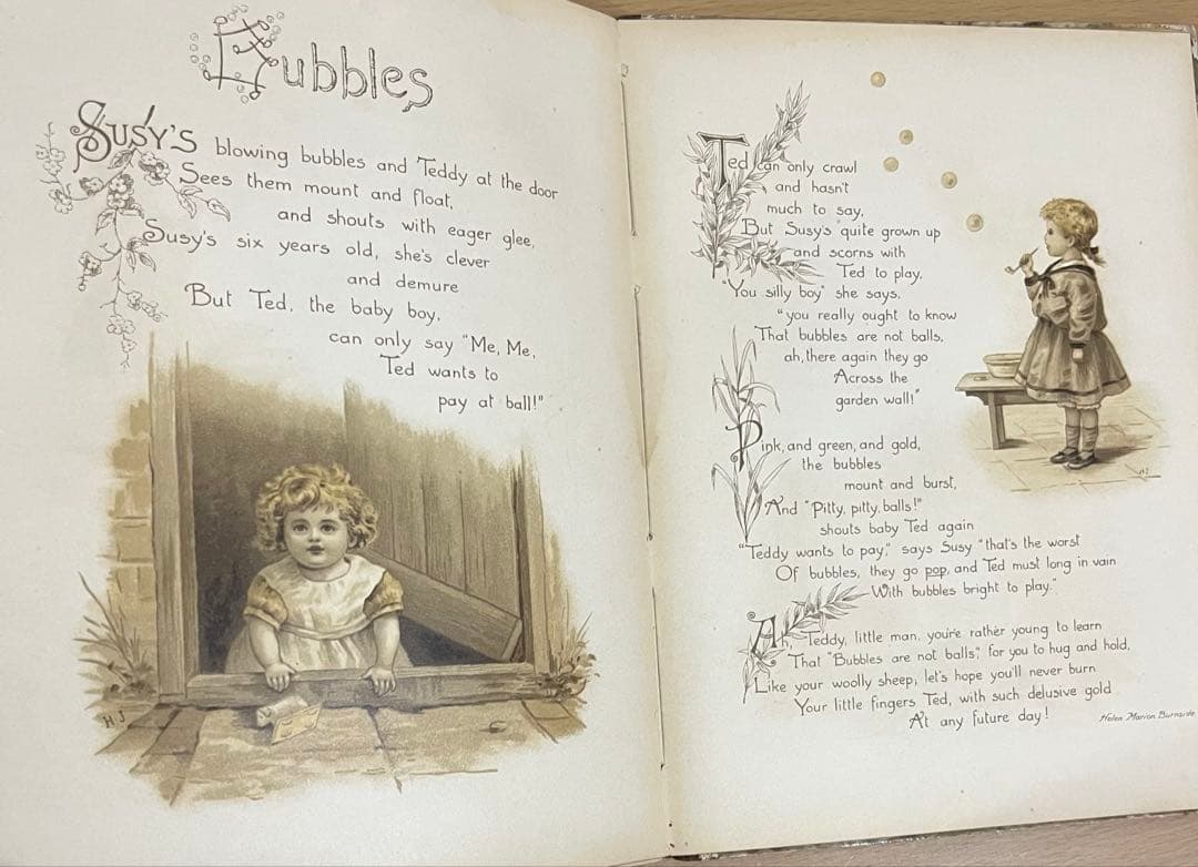 No.379 希少 アンティーク 洋書 絵本 ビクトリアン 児童書